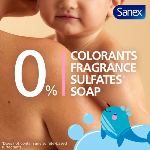 Sanex Zero% Fragrance Free Baby Bath & Wash  thumbnail 4
