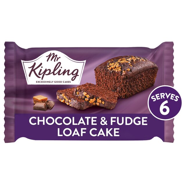 Mr Kipling Indulgent Loaf Cake Chocolate & Fudge - Image 1