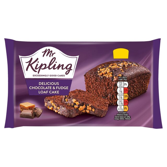 Mr Kipling Indulgent Loaf Cake Chocolate & Fudge thumbnail 3