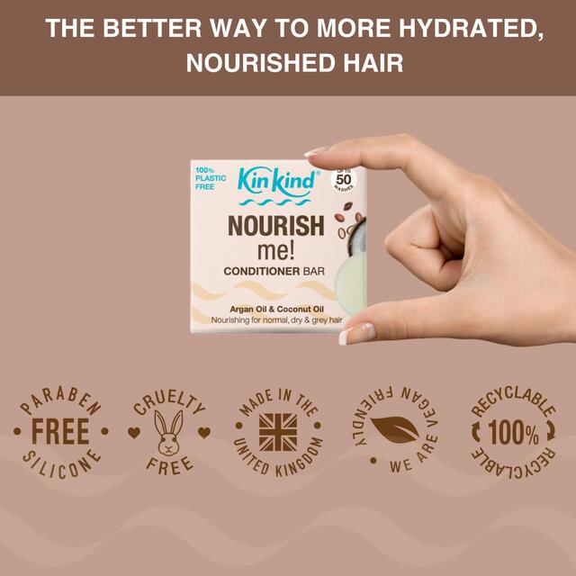 KinKind NOURISH me! Conditioner Bar With Argan Oil and Coconut Oil thumbnail 2