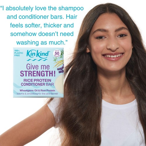 KinKind Give me STRENGTH! Conditioner Bar with Wheatgerm Oil & Rice Protein thumbnail 4
