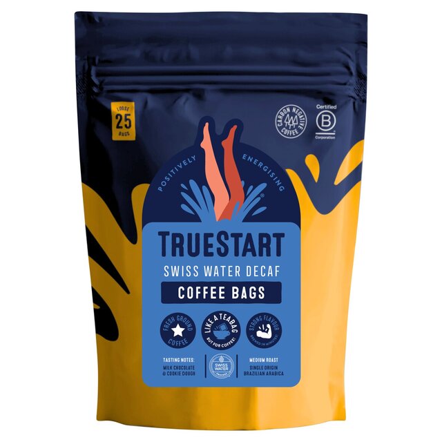 TrueStart Swiss Water Decaf Loose Coffee Bags x25