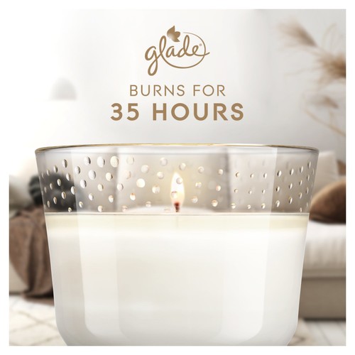 Glade Large Scented Candle, Clean Linen thumbnail 6