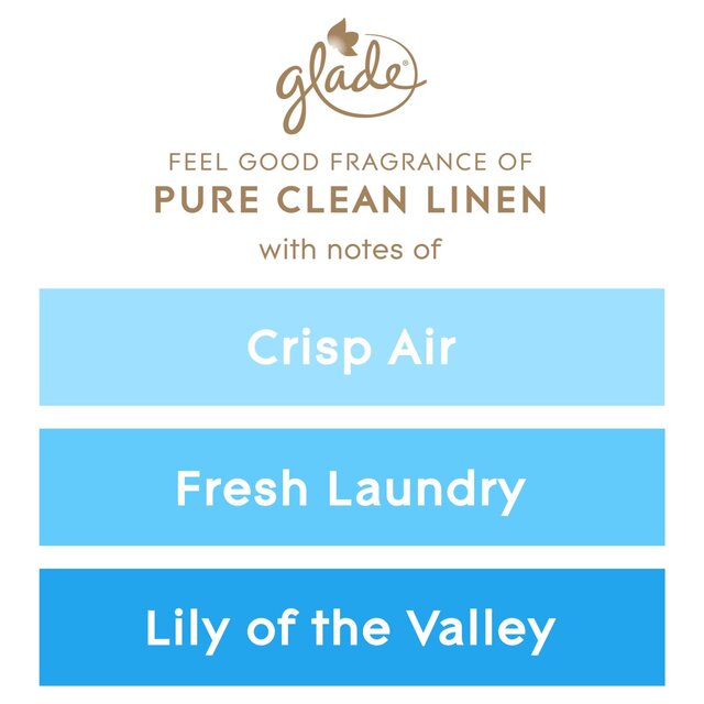 Glade Large Scented Candle, Clean Linen thumbnail 4