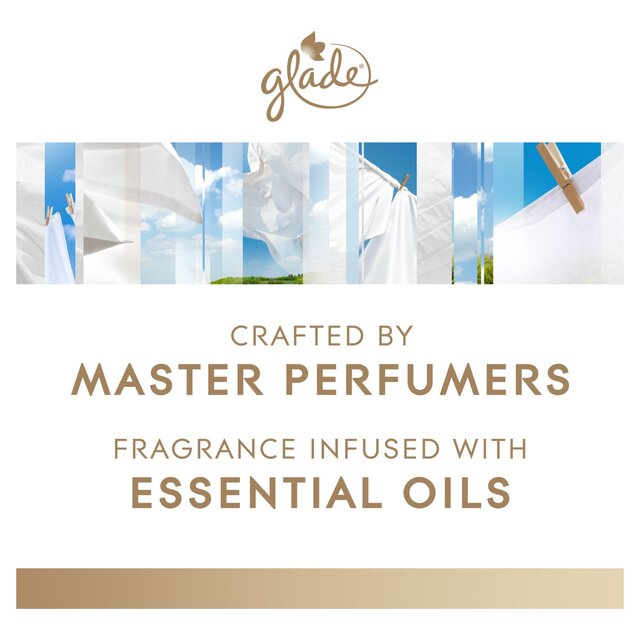 Glade Large Scented Candle, Clean Linen thumbnail 5