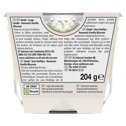 Glade Large Scented Candle, Vanilla thumbnail 3