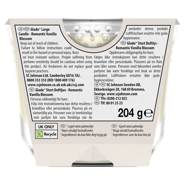 Glade Large Scented Candle, Vanilla thumbnail 3