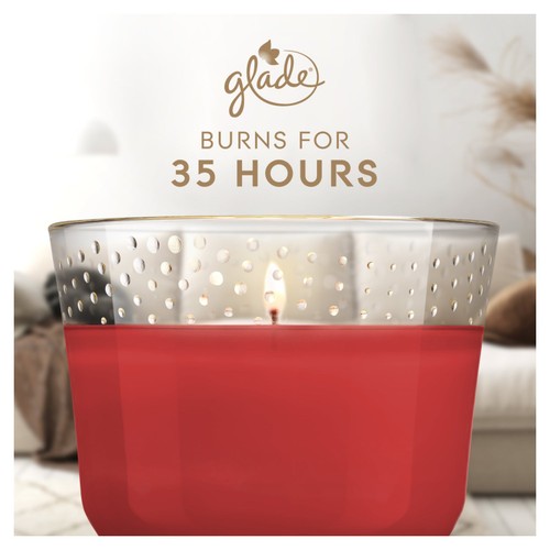 Glade Large Scented Candle, Peony & Cherry thumbnail 6