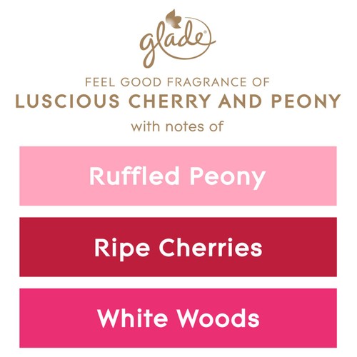 Glade Large Scented Candle, Peony & Cherry thumbnail 7