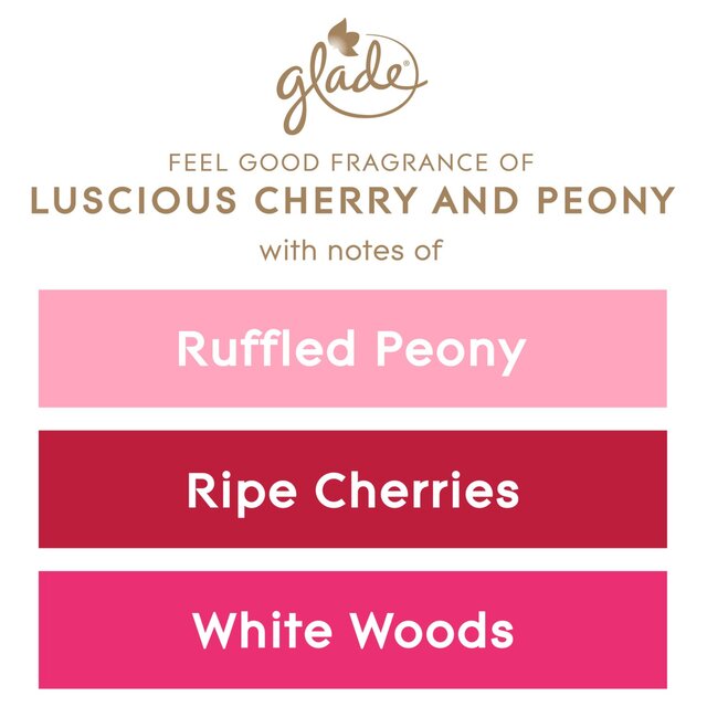 Glade Large Scented Candle, Peony & Cherry thumbnail 7