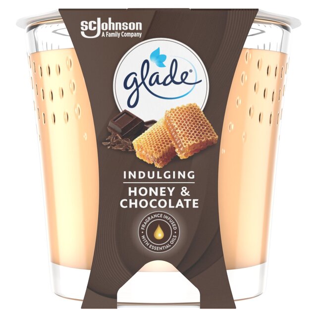 Glade Small Scented Candle, Honey & Chocolate thumbnail 2