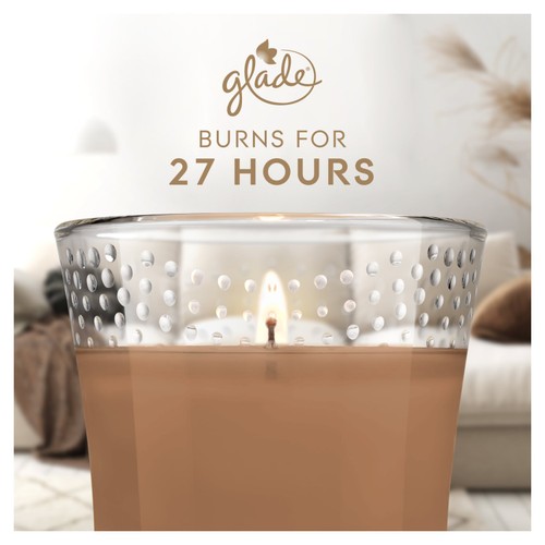 Glade Small Scented Candle, Sandalwood & Jasmine thumbnail 6