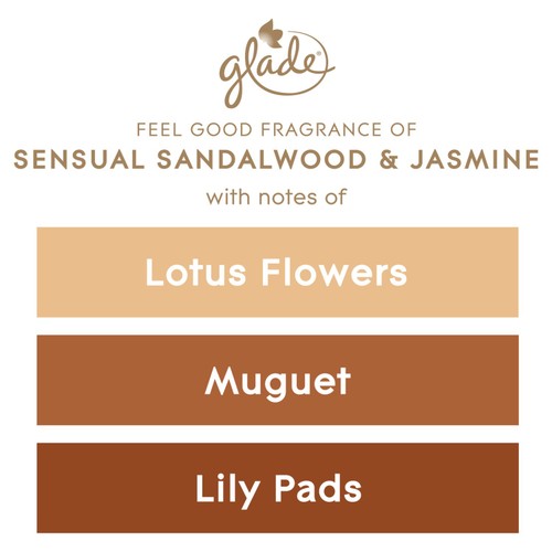 Glade Small Scented Candle, Sandalwood & Jasmine thumbnail 7
