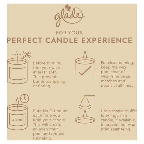 Glade Small Scented Candle, Sandalwood & Jasmine thumbnail 8