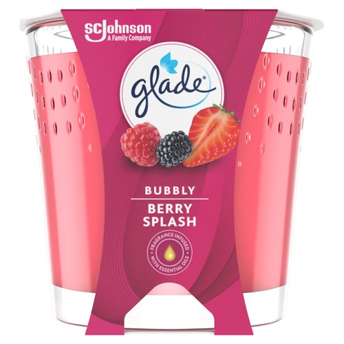 Glade Small Scented Candle, Bubbly Berry Splash thumbnail 2
