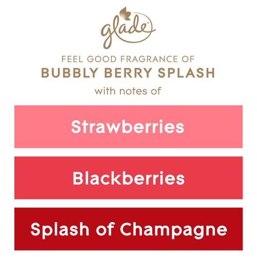 Glade Small Scented Candle, Bubbly Berry Splash thumbnail 7