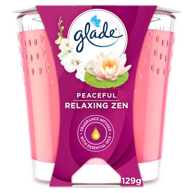 Glade Small Scented Candle, Relaxing Zen thumbnail 2