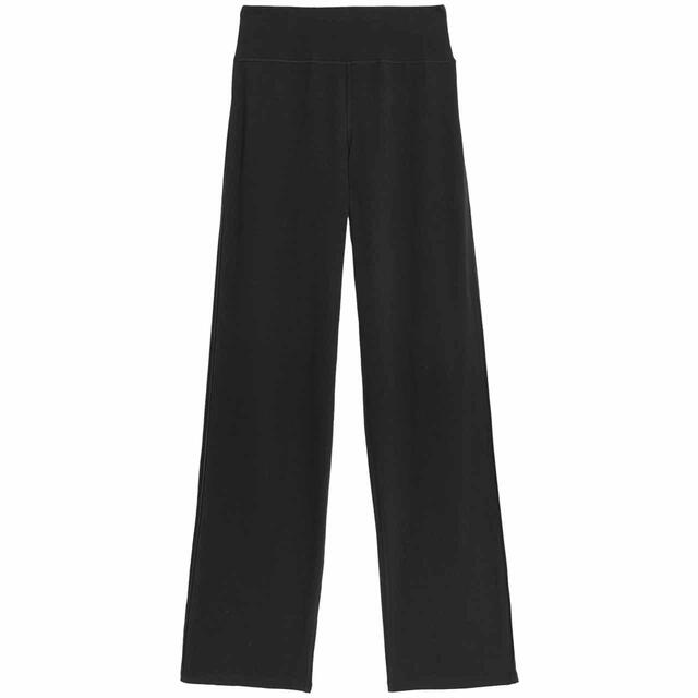 M&S Womens Side Stripe Straight Leg Joggers, 8, Black