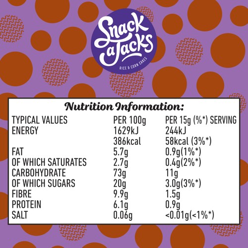 Snack a Jacks Jumbo Chocolate Chip Rice Cakes thumbnail 2