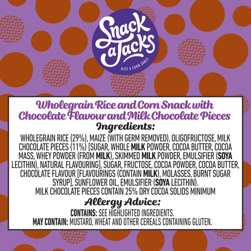 Snack a Jacks Jumbo Chocolate Chip Rice Cakes thumbnail 3