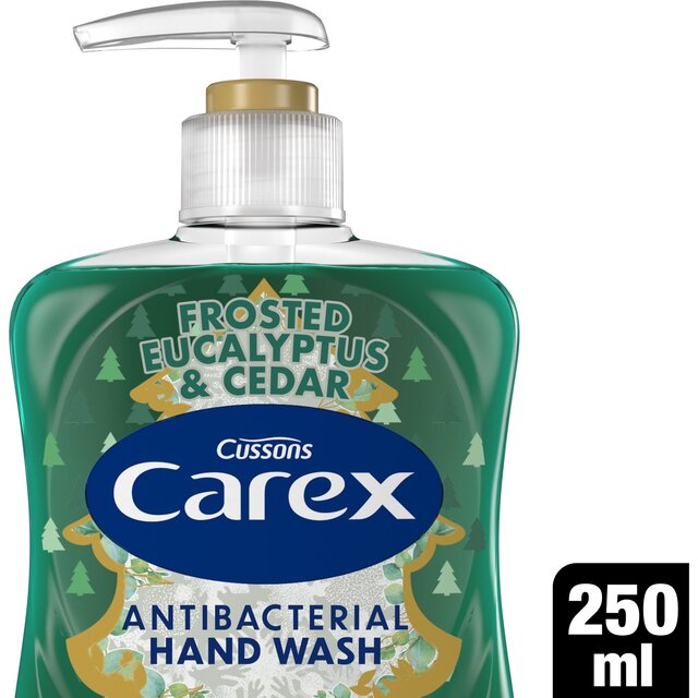 Carex Festive Edition Frosted Eucalyptus and Cedar Antibacterial Handwash