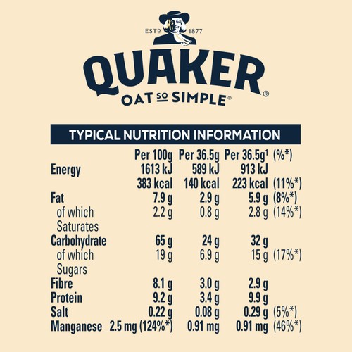 Quaker Oat So Simple Hazelnut Chocolate Porridge Cereal Sachets thumbnail 4