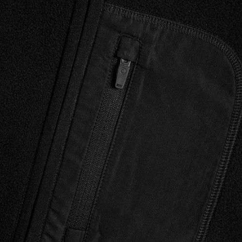 M&S Goodmove Womens Funnel Neck Fleece Jacket, 14, Black thumbnail 2