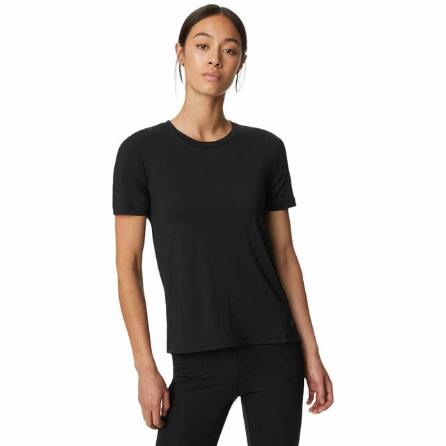 M&S Womens Scoop Neck Fitted T-Shirt, 12, Black thumbnail 2