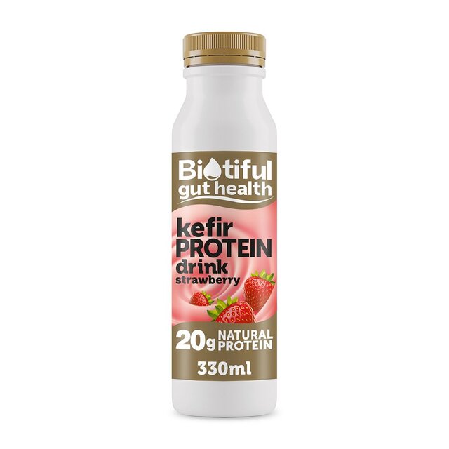Biotiful Gut Health Kefir High Protein Drink Strawberry thumbnail 2
