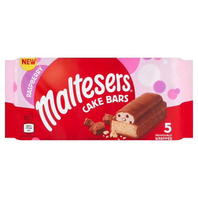 Maltesers Raspberry Cake Bars Multipack 5 x 26.2g, 131gm thumbnail 2