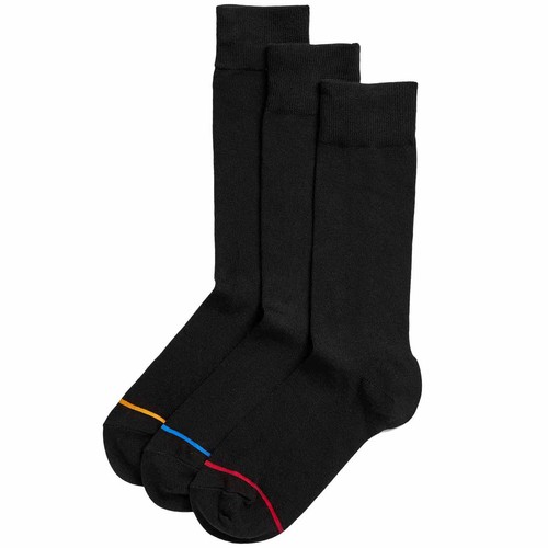 M&S Mens 3pk Heatgen Light Thermal Socks, 9-12, Black