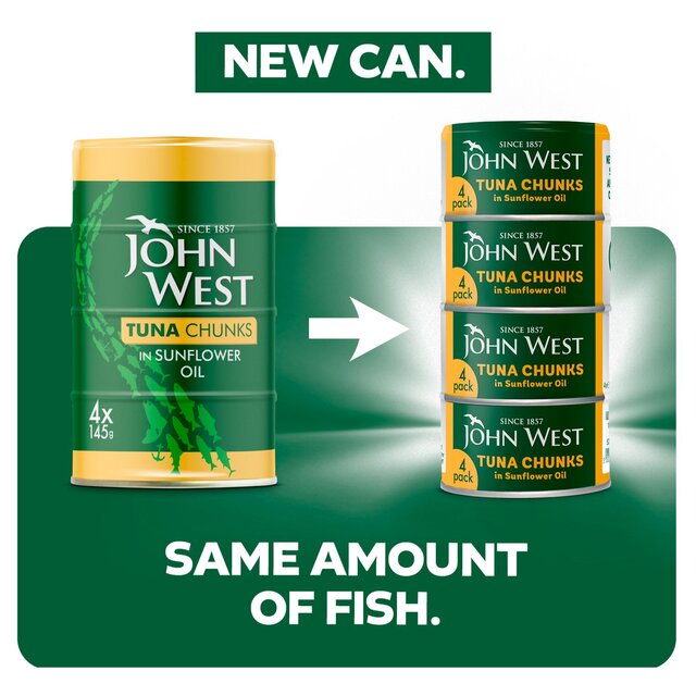 John West Tuna Chunks in Sunflower Oil thumbnail 3
