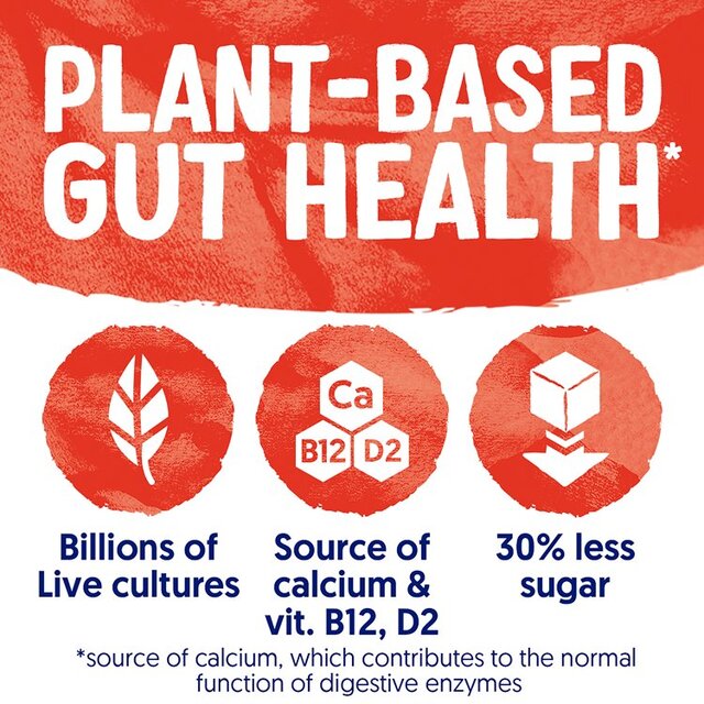 Alpro Strawberry Gut Health Dairy Free Soya Yoghurt Alternative thumbnail 3