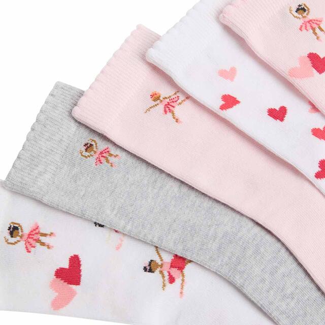 M&S Cotton Rich Ballerina Socks, Size 12-3 large thumbnail 2