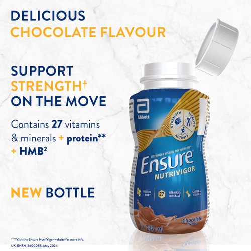 Ensure NutriVigor, Chocolate Flavour Nutritional Ready to Drink Shake thumbnail 2