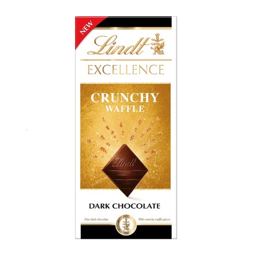 Lindt Excellence Crunchy Waffle Dark Chocolate Bar thumbnail 3