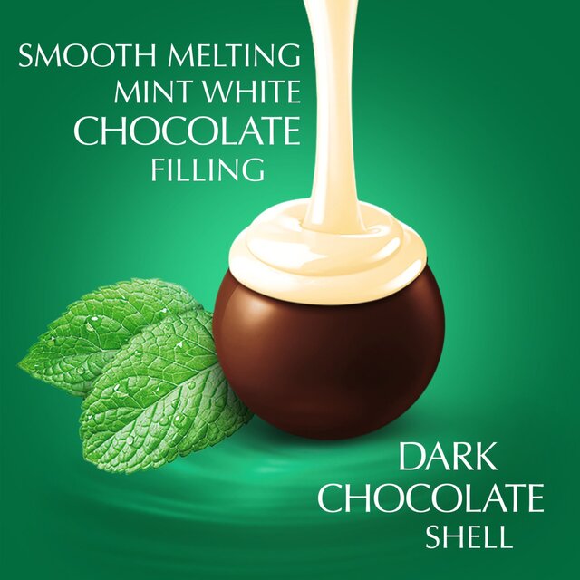 Lindt LINDOR Dark Mint Chocolate Truffles Box thumbnail 2