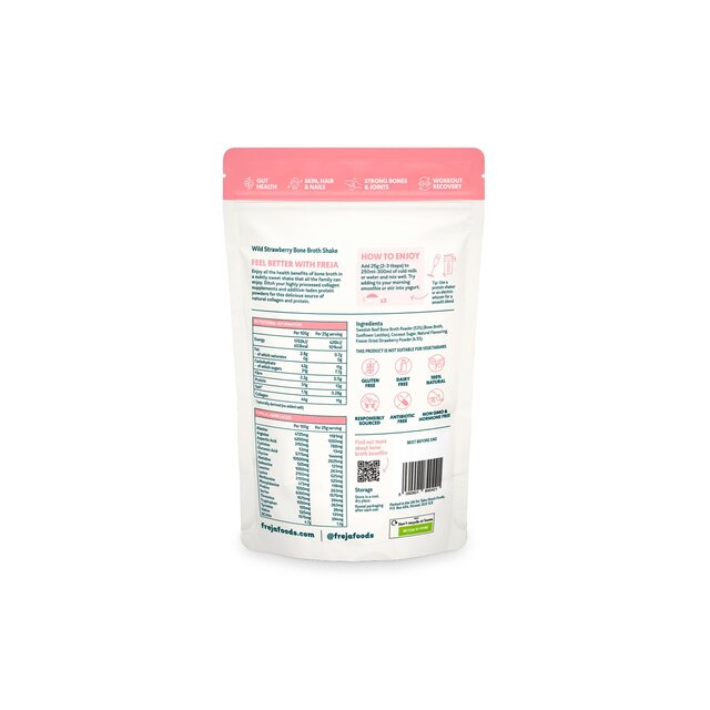Freja Collagen Bone Broth Shake - Strawberry thumbnail 2