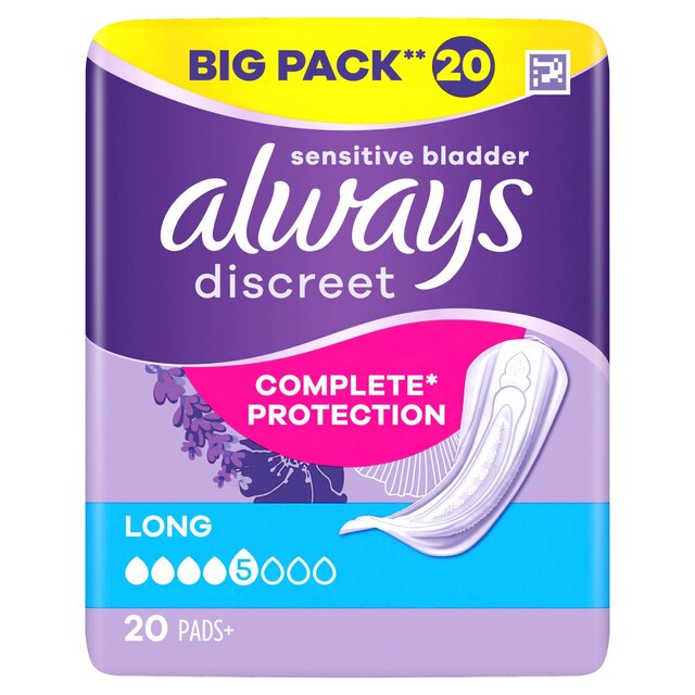 Always Discreet Adult Incontinence Pads Long