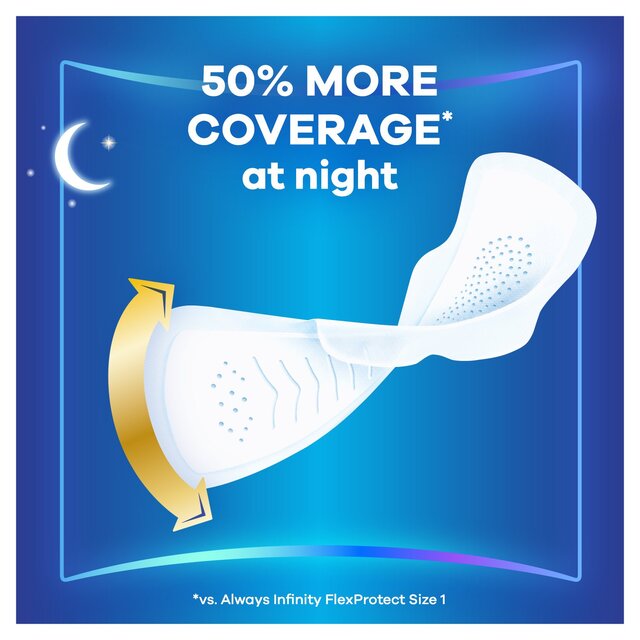 Always Infinity Sanitary Towels Pads Secure Night - Size 4 thumbnail 8