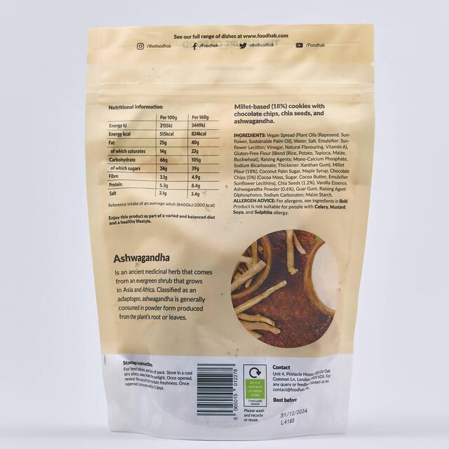 Foodhak Ashwagandha Chocolate Chip Cookies thumbnail 2