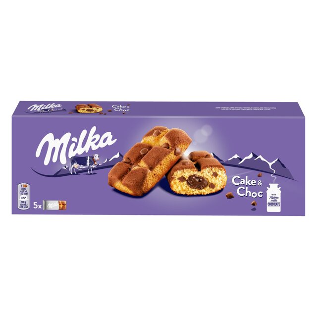 Milka Chocolate Chip Sponge Biscuit Bars 5 Pack thumbnail 2