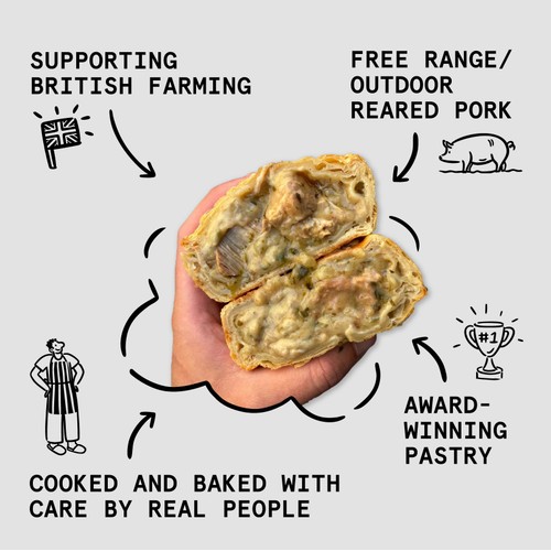 Willy's Pies Braised Pork, Fennel & Oregano thumbnail 2