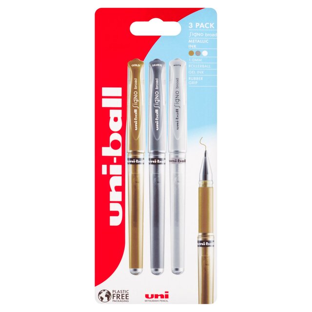 Uni-ball Signo Broad UM-153 Gold/Silver/White