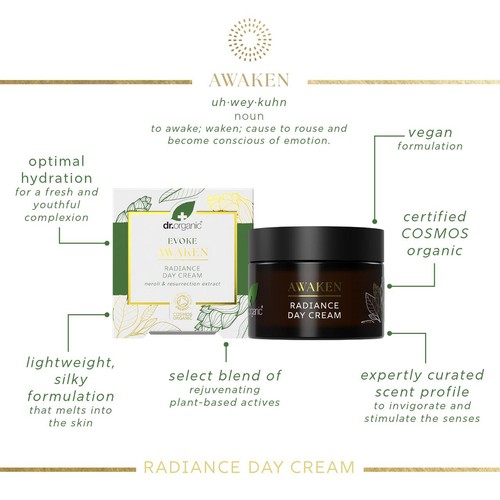 Dr Organic Evoke Awaken Radiance Day Cream thumbnail 3
