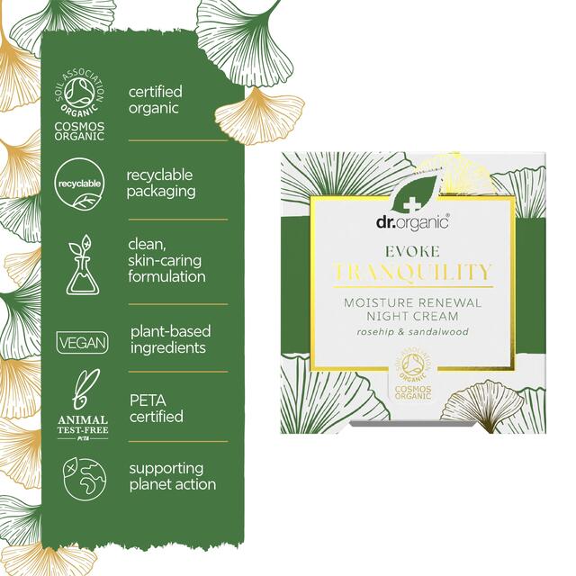 Dr Organic Evoke Tranquility Night Cream thumbnail 4