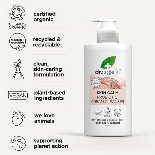 Dr Organic Probiotic Skin Calm Cream Cleanser thumbnail 4