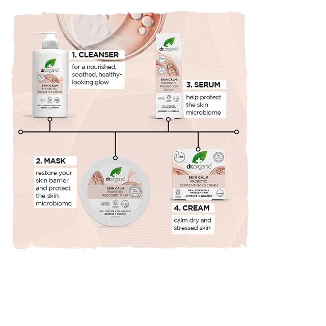 Dr Organic Probiotic Skin Calm Cream Cleanser thumbnail 3
