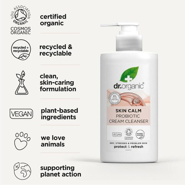 Dr Organic Probiotic Skin Calm Cream Cleanser thumbnail 4