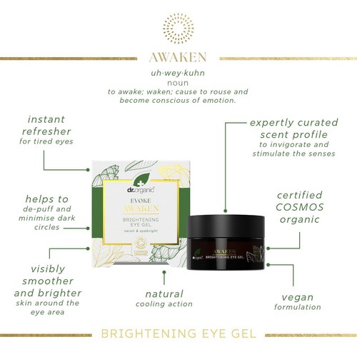Dr Organic Evoke Awaken Brightening Eye Gel thumbnail 3